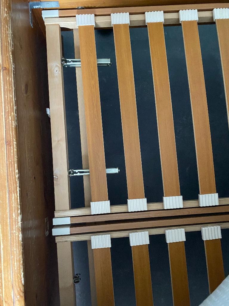 Ombouw bed, Huis en Inrichting, Slaapkamer | Bedden, Ophalen, Gebruikt, Bruin, Tweepersoons