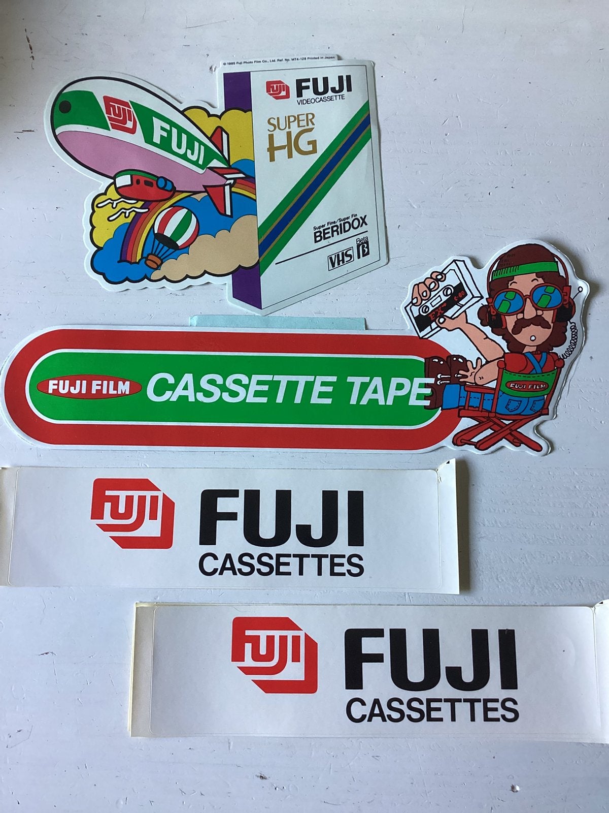 Setje stickers Fuji cassettes, Verzenden, Zo goed als nieuw, Merk