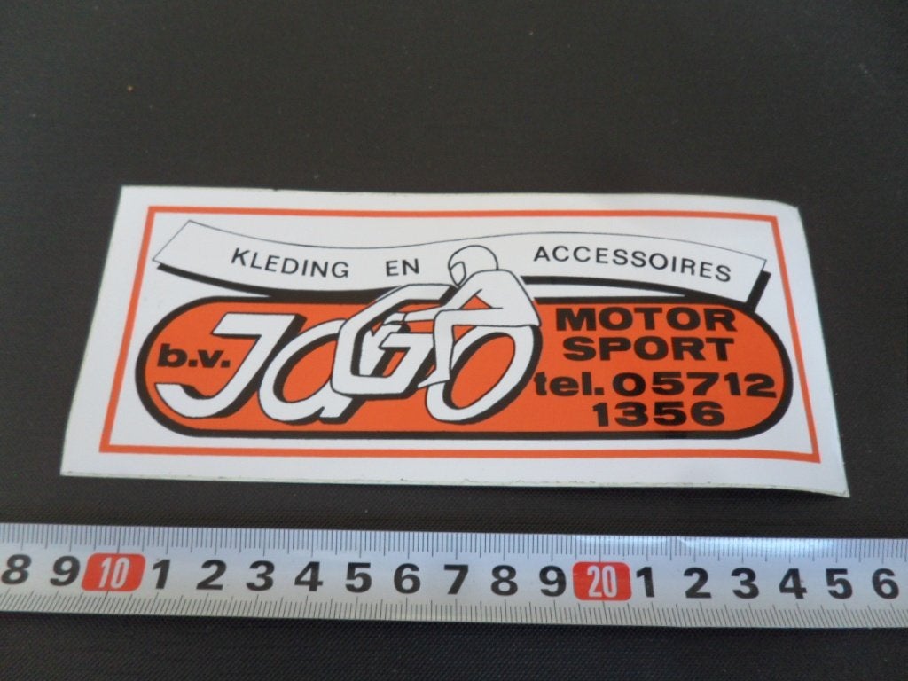 sticker twello JAGO motorsport kleding en accessoires, Ophalen, Zo goed als nieuw