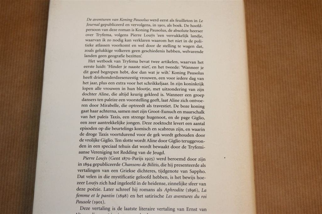 Avonturen van Koning Pausolus — Pierre Louys, Voltaire 2000, Ophalen of Verzenden, Gelezen