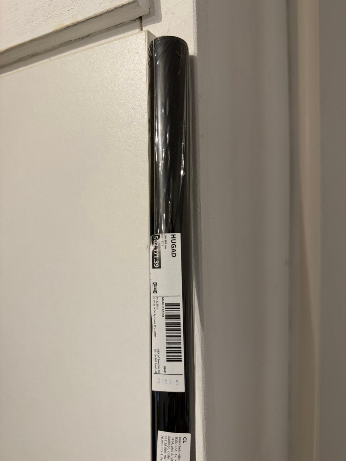 [Nieuw] Gordijnroede, zwart, 210-385cm, Ophalen, Nieuw, Zwart