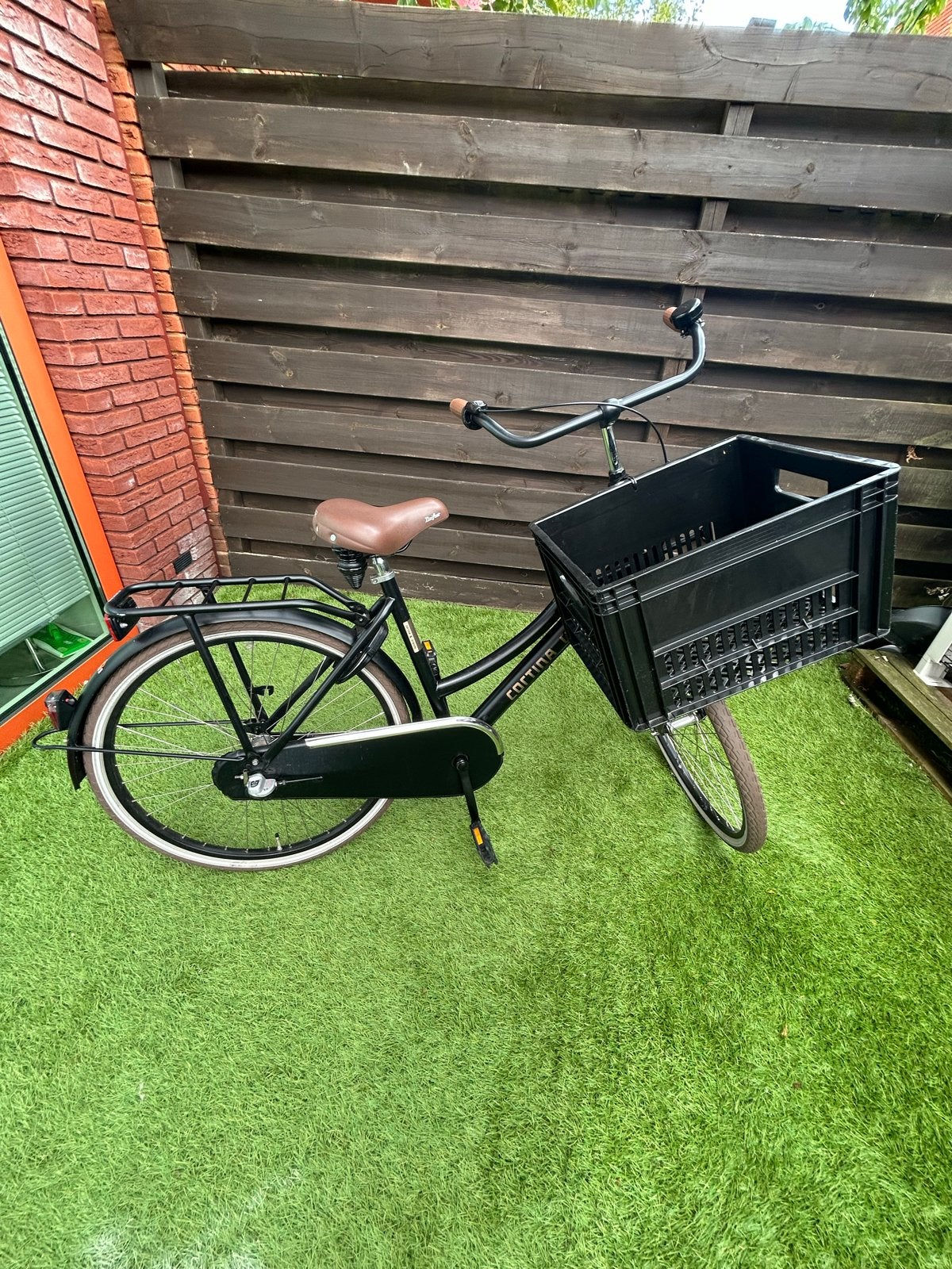 Cortina U4 Transportfiets meisjes - Zwart - 3 versnellingen, Ophalen, Gebruikt, 26 inch of meer, Versnellingen