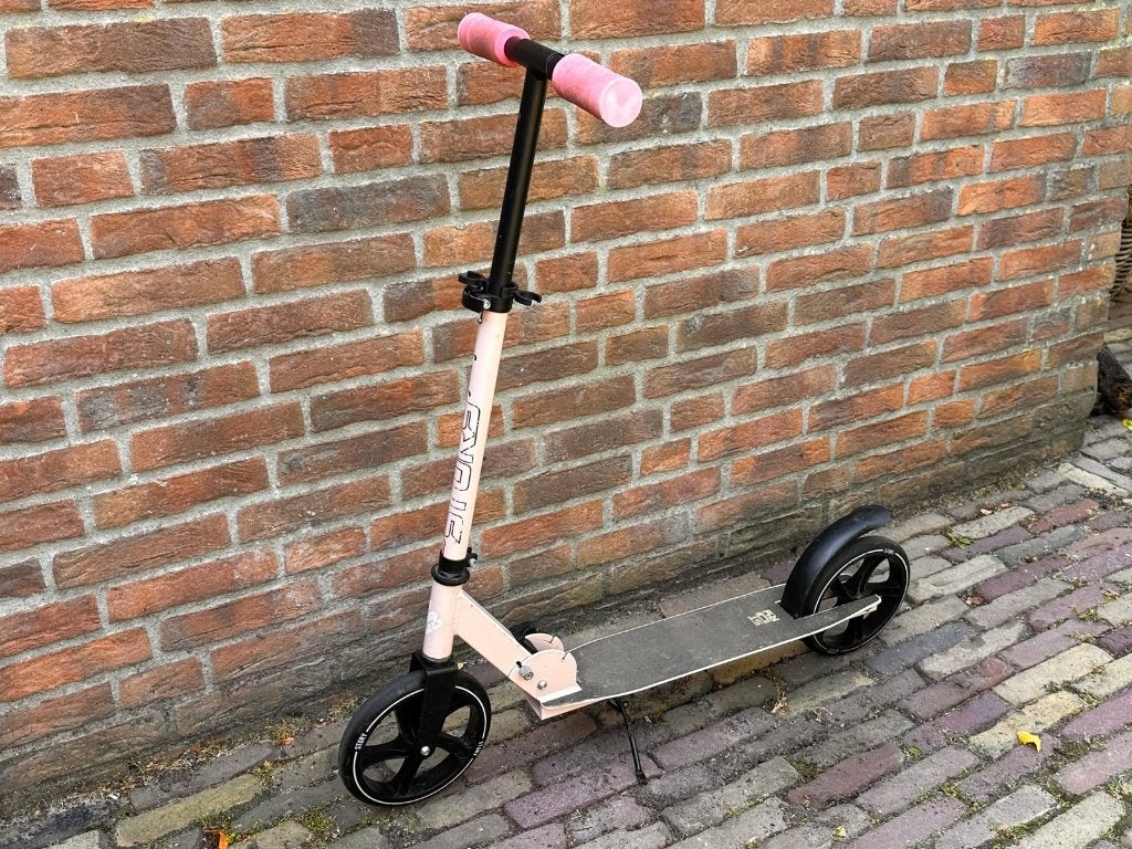 Story step roze met standaard - Nette staat!, Ophalen of Verzenden, Zo goed als nieuw, Gewone step, Story