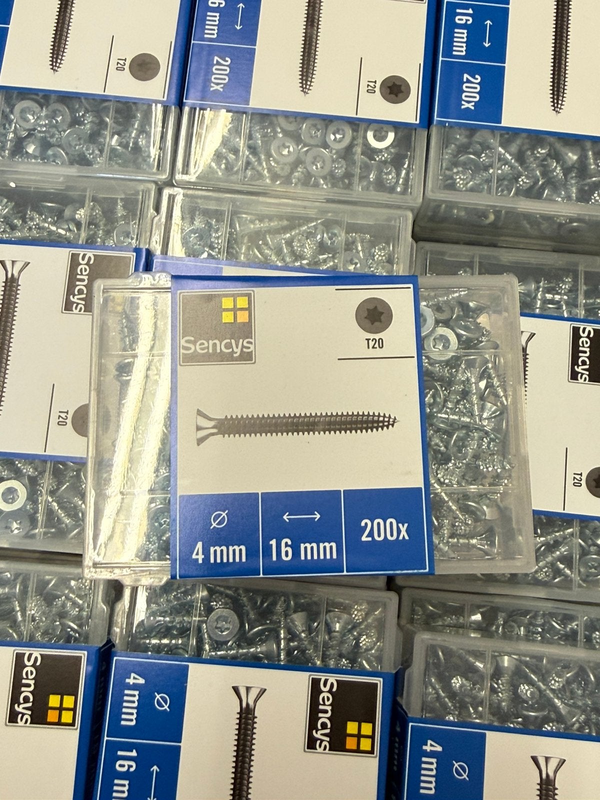 Sencys Universele Schroef Gegalvaniseerd torx - 4x16mm - 200, Nieuw, Ophalen of Verzenden, A, A