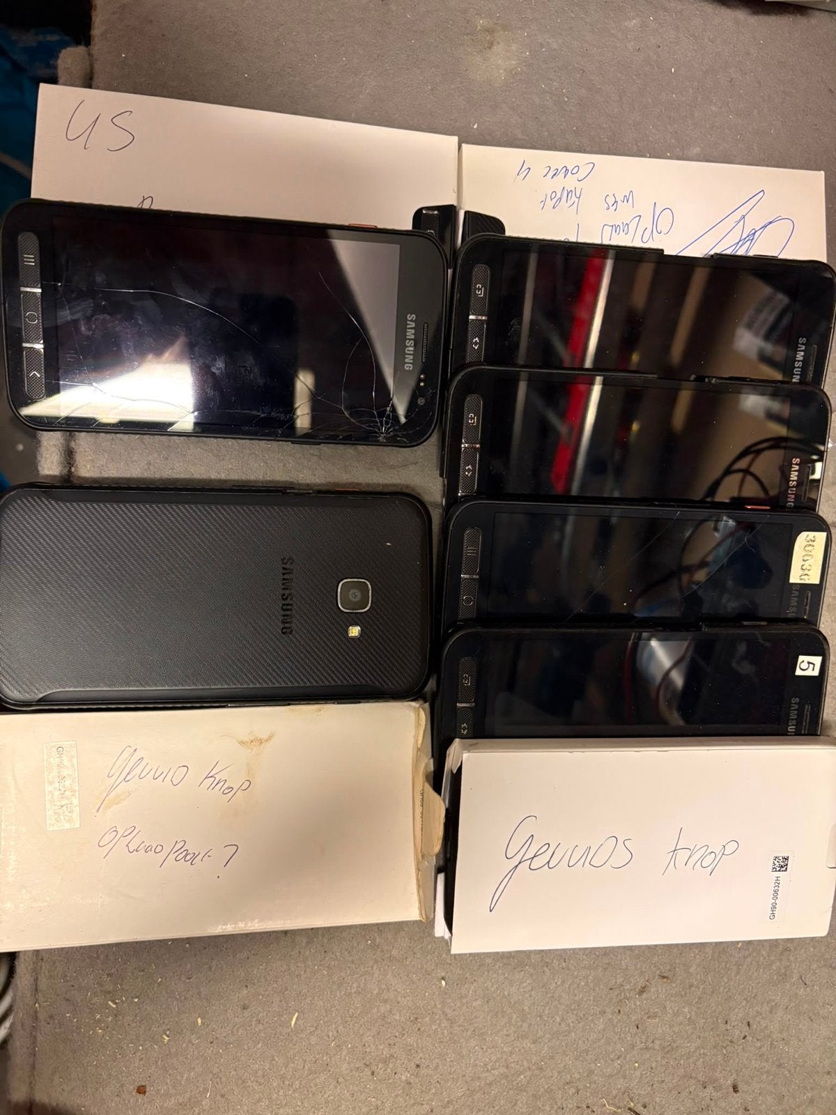 Circa 200~ Samsung Galaxy Xcover 4, 4S & 5 (diverse staten), Gebruikt, Overige modellen, Zwart, Ophalen of Verzenden