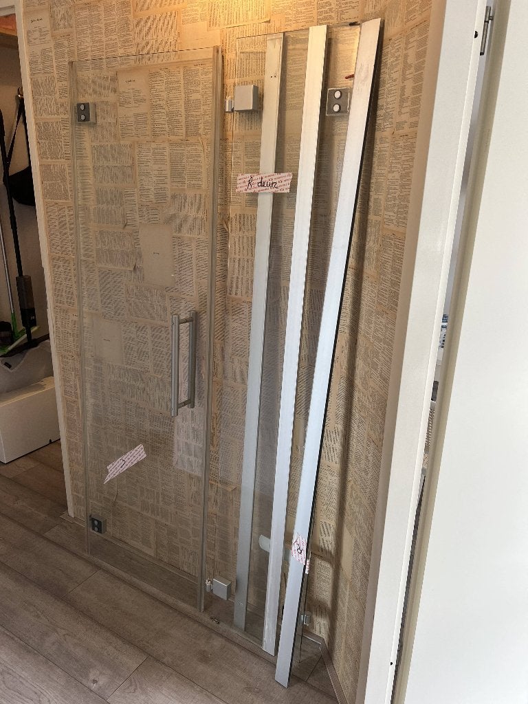 Glazen douchewanden en deur - compleet, Ophalen, Gebruikt, Douche
