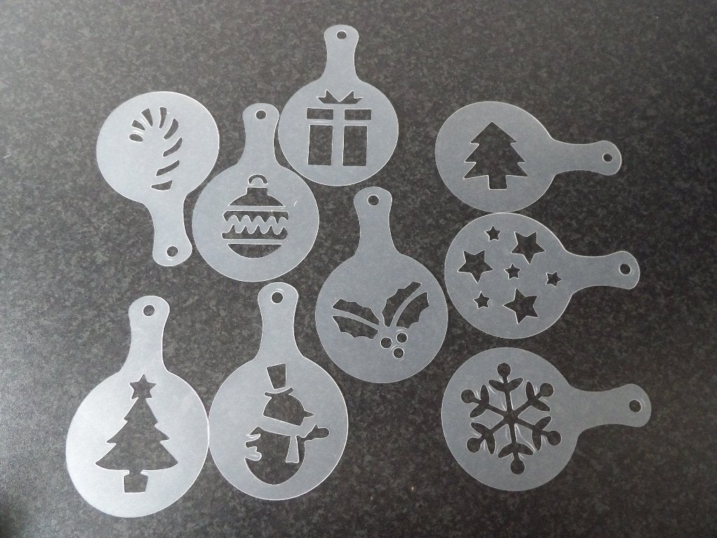 nieuw 9x kerst sjablonen 8.5 cm, Diversen, Kerst, Ophalen of Verzenden, Nieuw