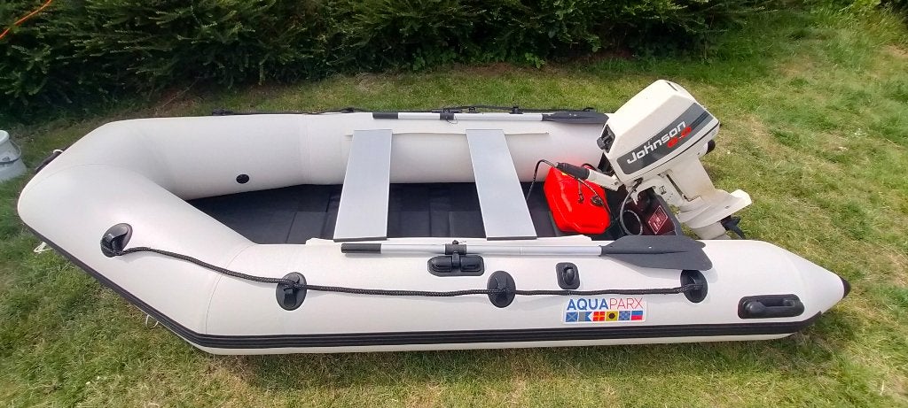 Complete boot met buitenboord motor, Overige merken, Buitenboordmotor, 6 pk, Overige materialen