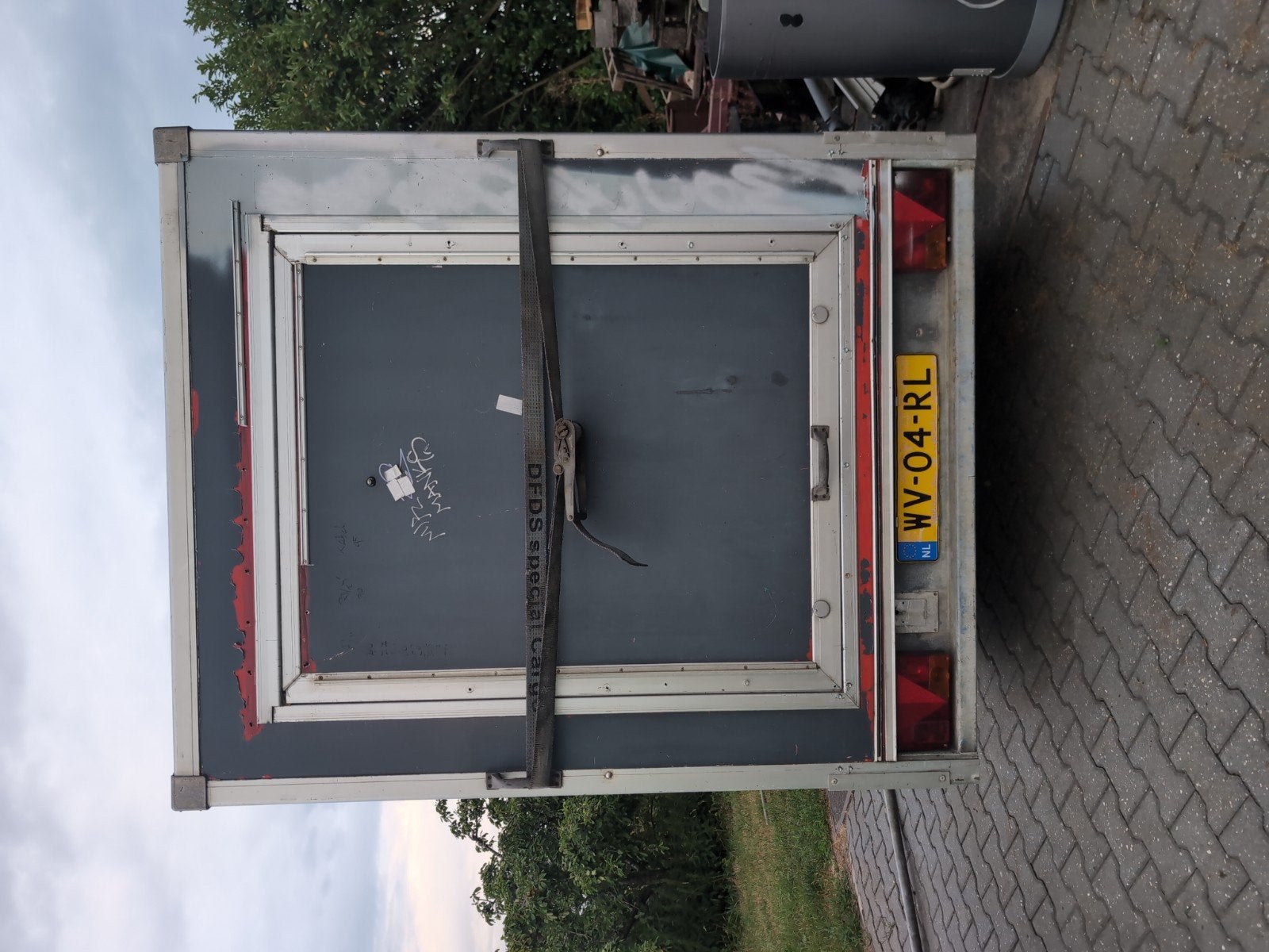 Lange Smalle Schamelwagen met goed onderstel  slechte opbouw, Ophalen, Overige materialen, Gebruikt, Overige typen