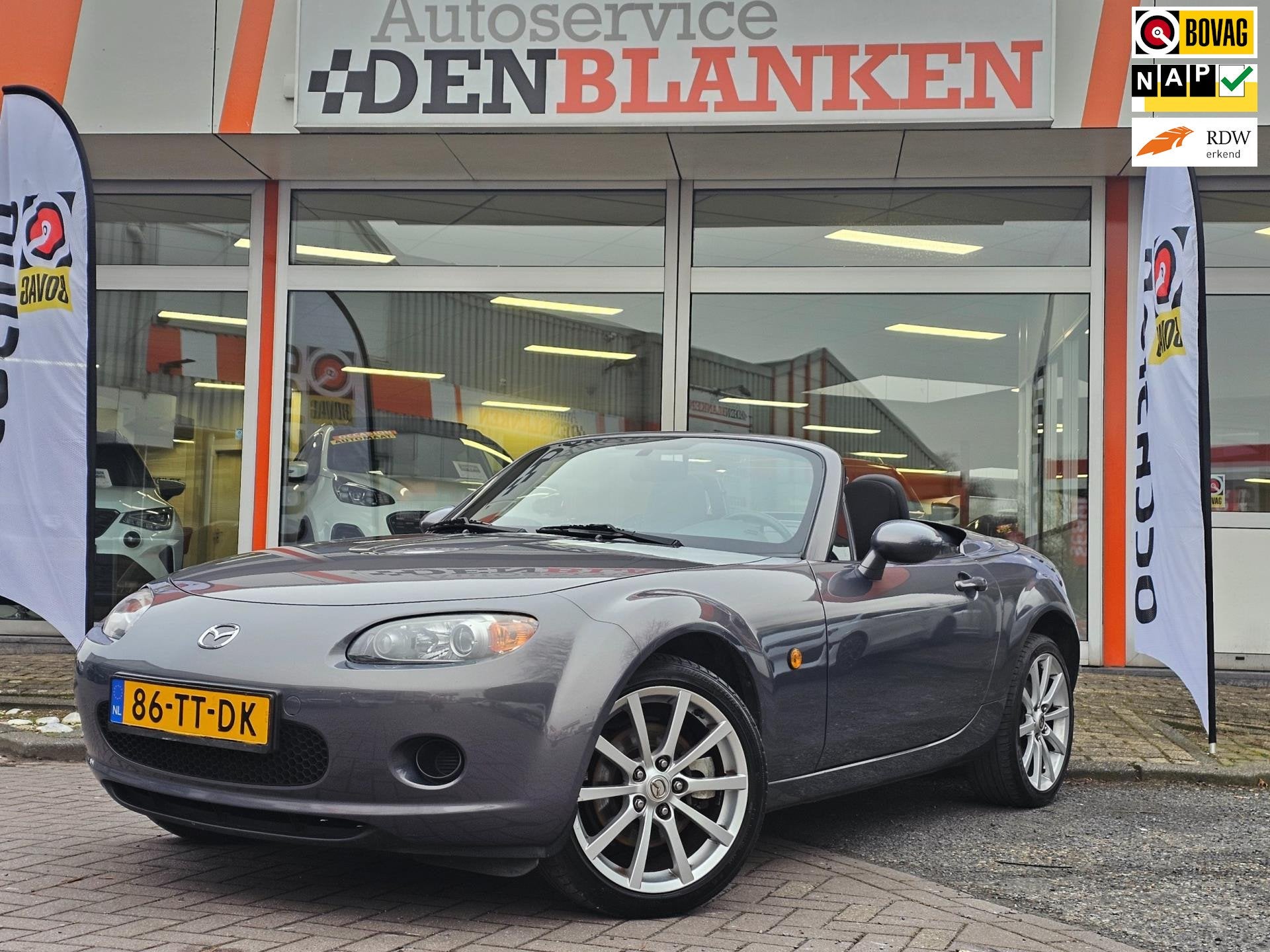 Mazda MX-5 1.8 Touring BJ.2007 / Airco / Hardtop / NAP / Ele, Auto's, 127 pk, Gebruikt, Zwart, 4 cilinders