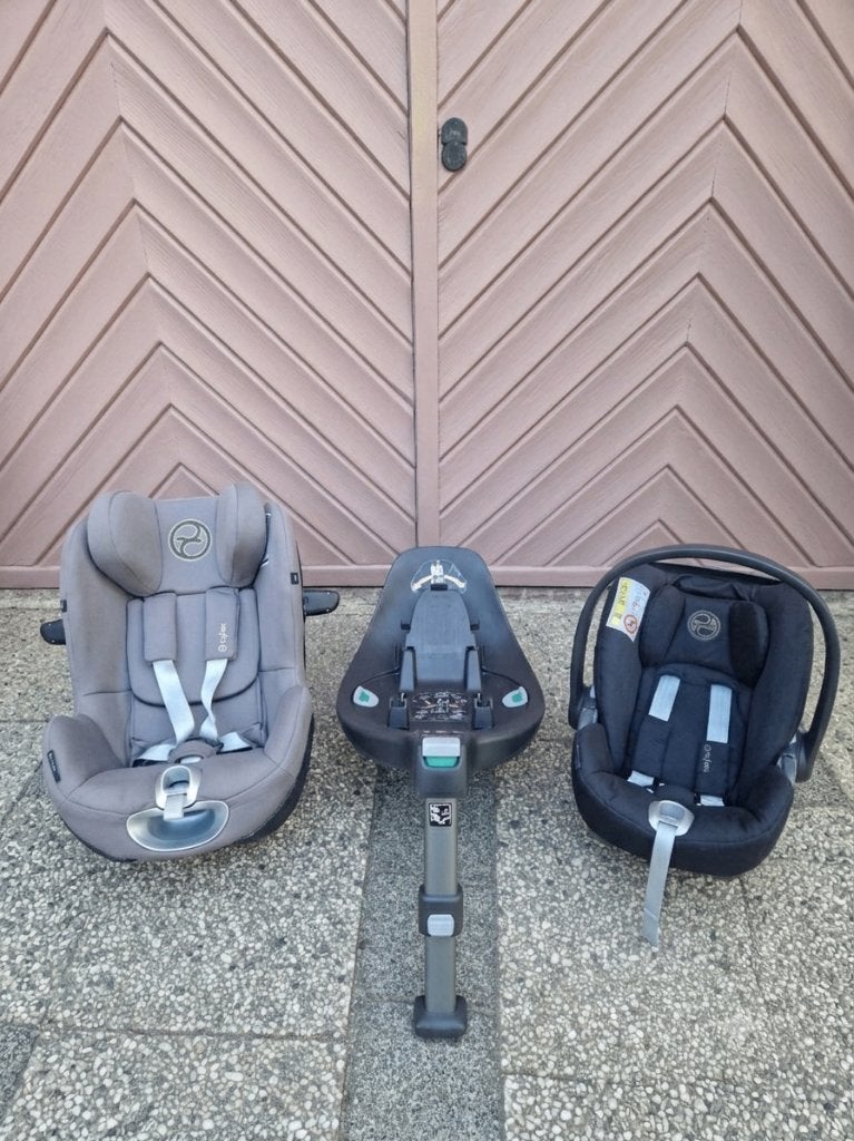 Volledig Cybex set: Cloud Z en Sirona Z i-Size met Base Z, Verstelbare rugleuning, Gebruikt, Isofix, 0 t/m 13 kg