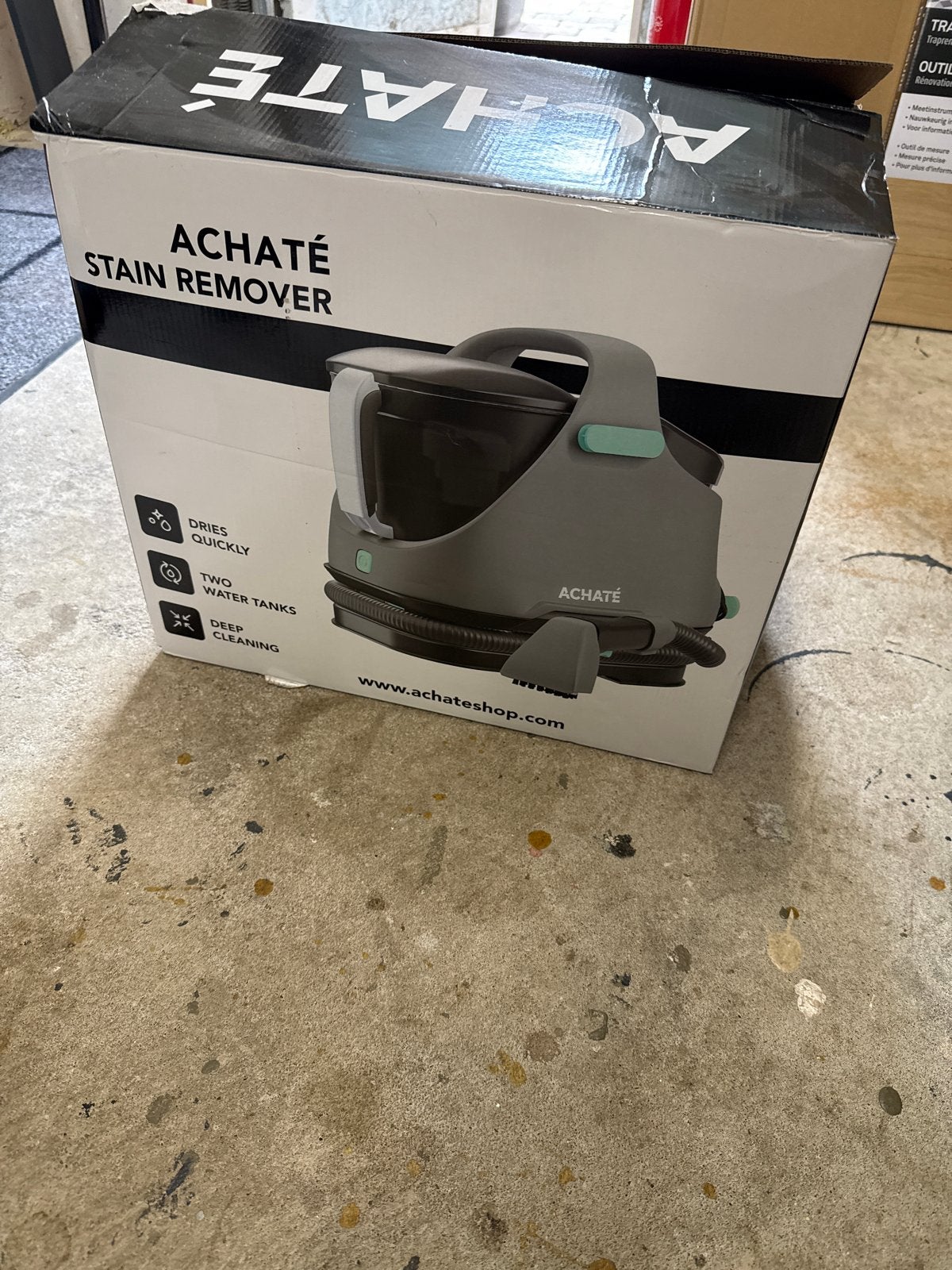 ACHATÉ Vlekverwijderaar - Draagbare Tapijtreiniger, Overige merken, Nieuw, Ophalen of Verzenden, Stoomreiniger