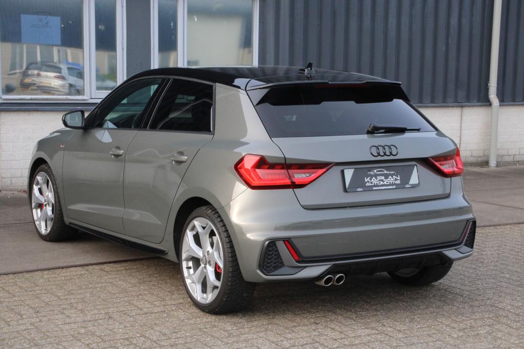 Audi A1 Sportback 40 TFSI 3X S Line B&O Virtual Leder Stoelv, Auto's, Audi, Zwart, 4 cilinders, 1984 cc, Leder en Stof