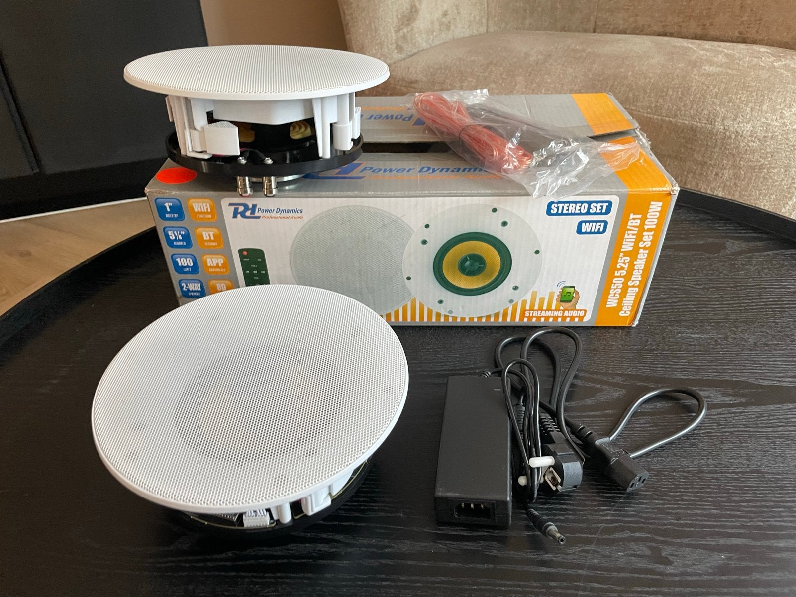 Plafond Speakerset met WiFi en Bluetooth WCS50, Stereo speakers, Zo goed als nieuw, Ophalen, Overige merken