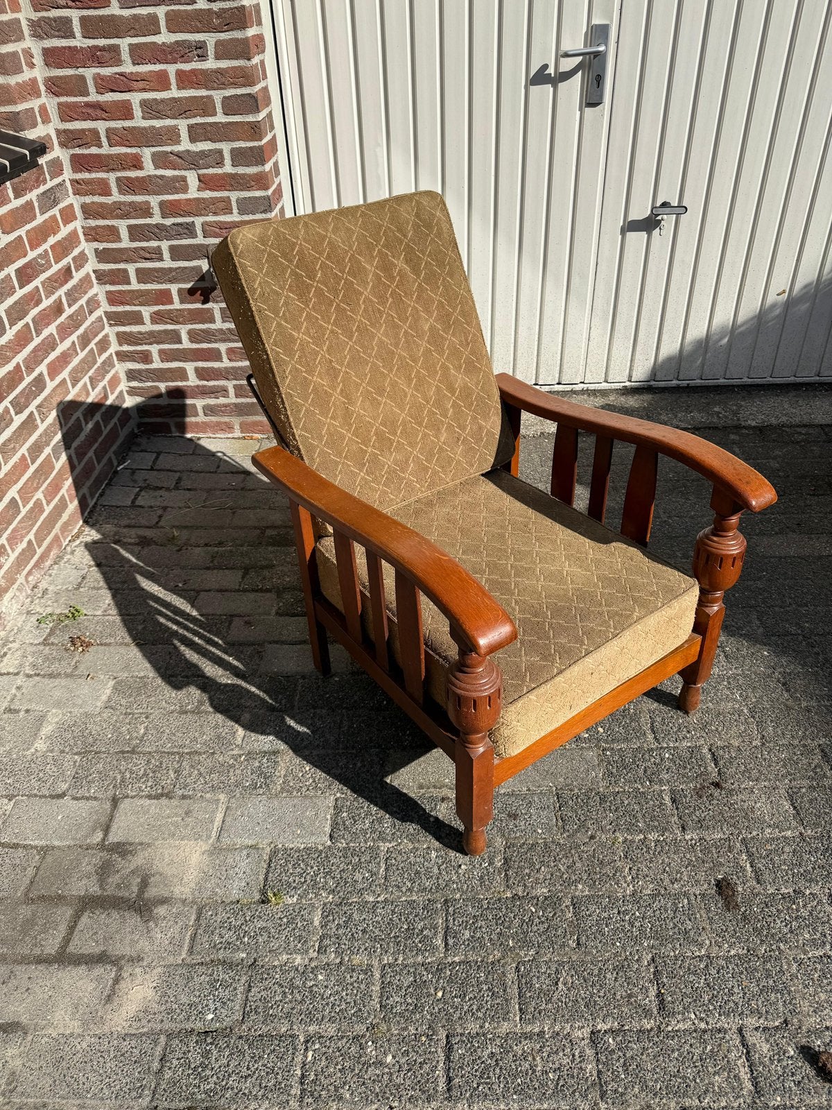 Antieke rookstoel, Ophalen of Verzenden, Gebruikt, 50 tot 75 cm