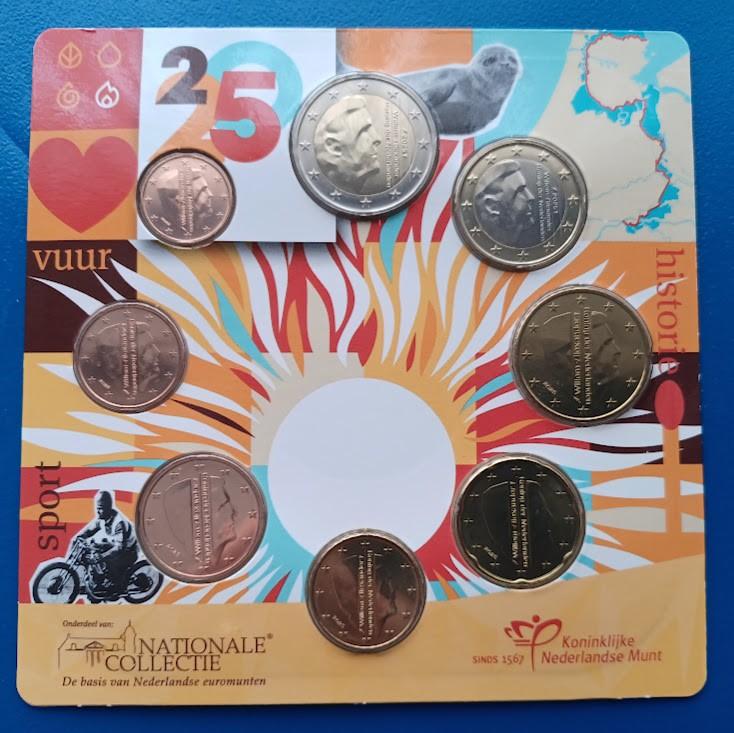 Jaarset Nederland 2025 Vuur UNC set, Verzenden, Koningin Beatrix, Euro's, Setje