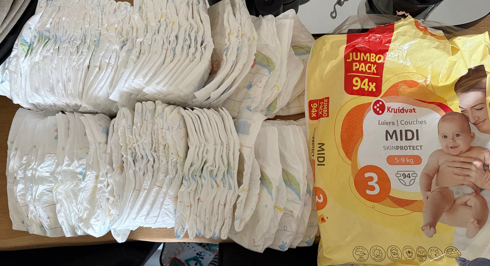Kruidvat Luiers Midi Maat 3 (5-9 kg) - Jumbo Pack - 70 stuks, Kinderen en Baby's, Overige Kinderen en Baby's, Ophalen, Nieuw