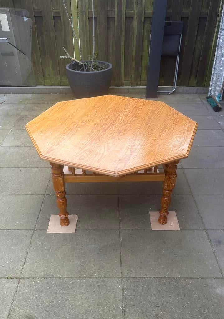 Marokkaanse salontafel (Hout), Gebruikt, 50 tot 75 cm, Marokkaanse design salontafel van hout, Ophalen of Verzenden