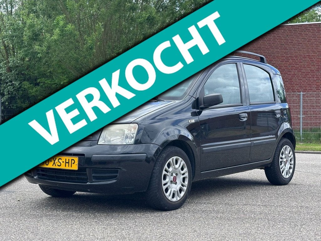 Fiat Panda 1.2 Edizione Cool Navigatie*Airco*Elektrische ram, Auto's, Voorwielaandrijving, Metallic lak, Gebruikt, Zwart