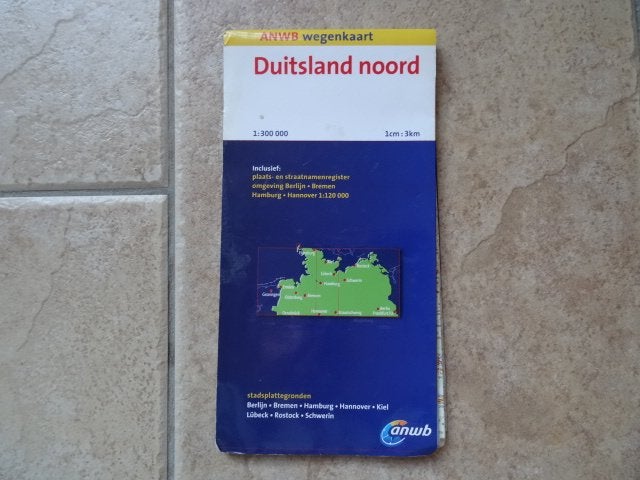 anwb wegenkaart Duitsland noord, 2000 tot heden, Ophalen of Verzenden, Duitsland, Landkaart
