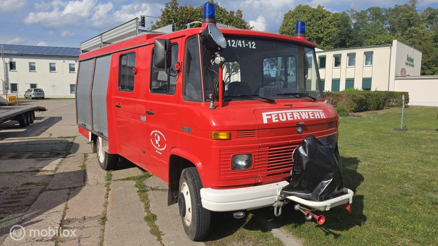 Mercedes 608 bj 1985 Brandweer diesel 28250 km 6 meter, foto 2