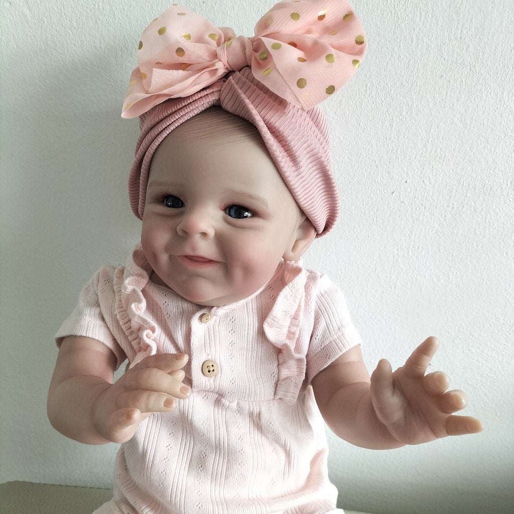 reborn baby meisje 50 cm, Verzamelen, Ophalen of Verzenden, Nieuw, Babypop, Levensecht of Reborn