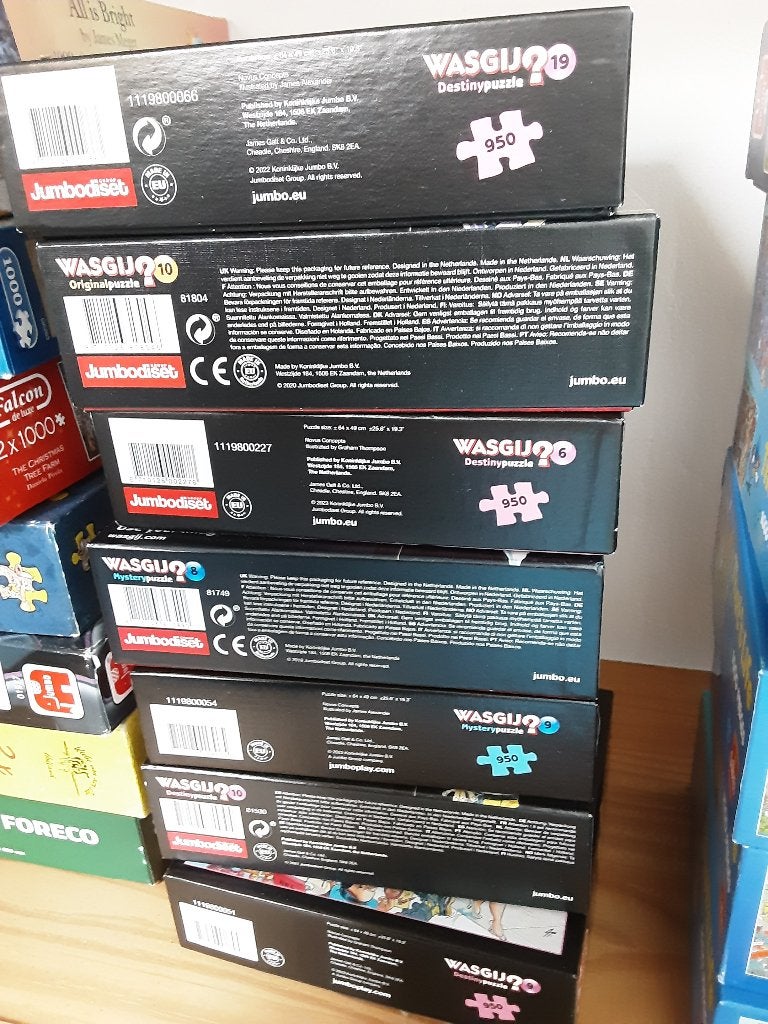 37 puzzels te koop, Ophalen of Verzenden, 500 t/m 1500 stukjes, Gebruikt, Legpuzzel