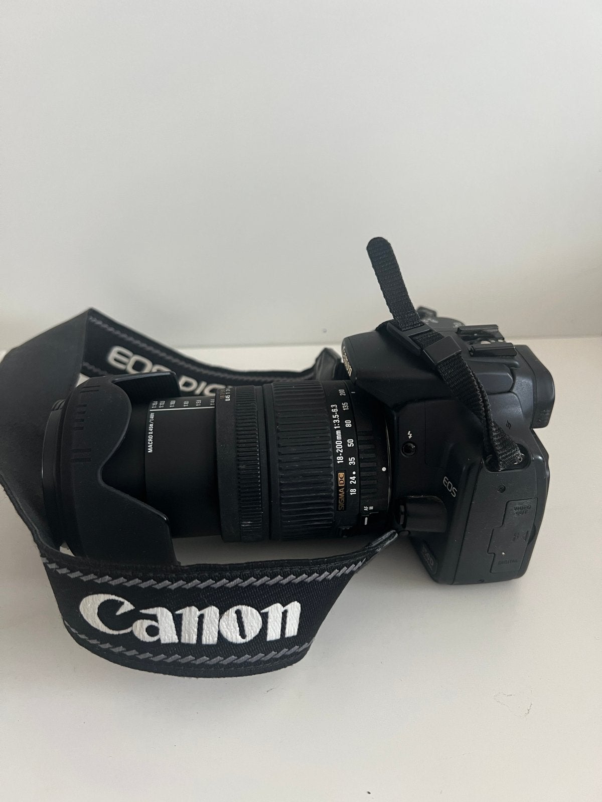 Canon digitale camera EOS 350D lens 18-200mm en flitser430EX, Audio, Tv en Foto, Fotocamera's Digitaal, Geheugenkaart, Spiegelreflex