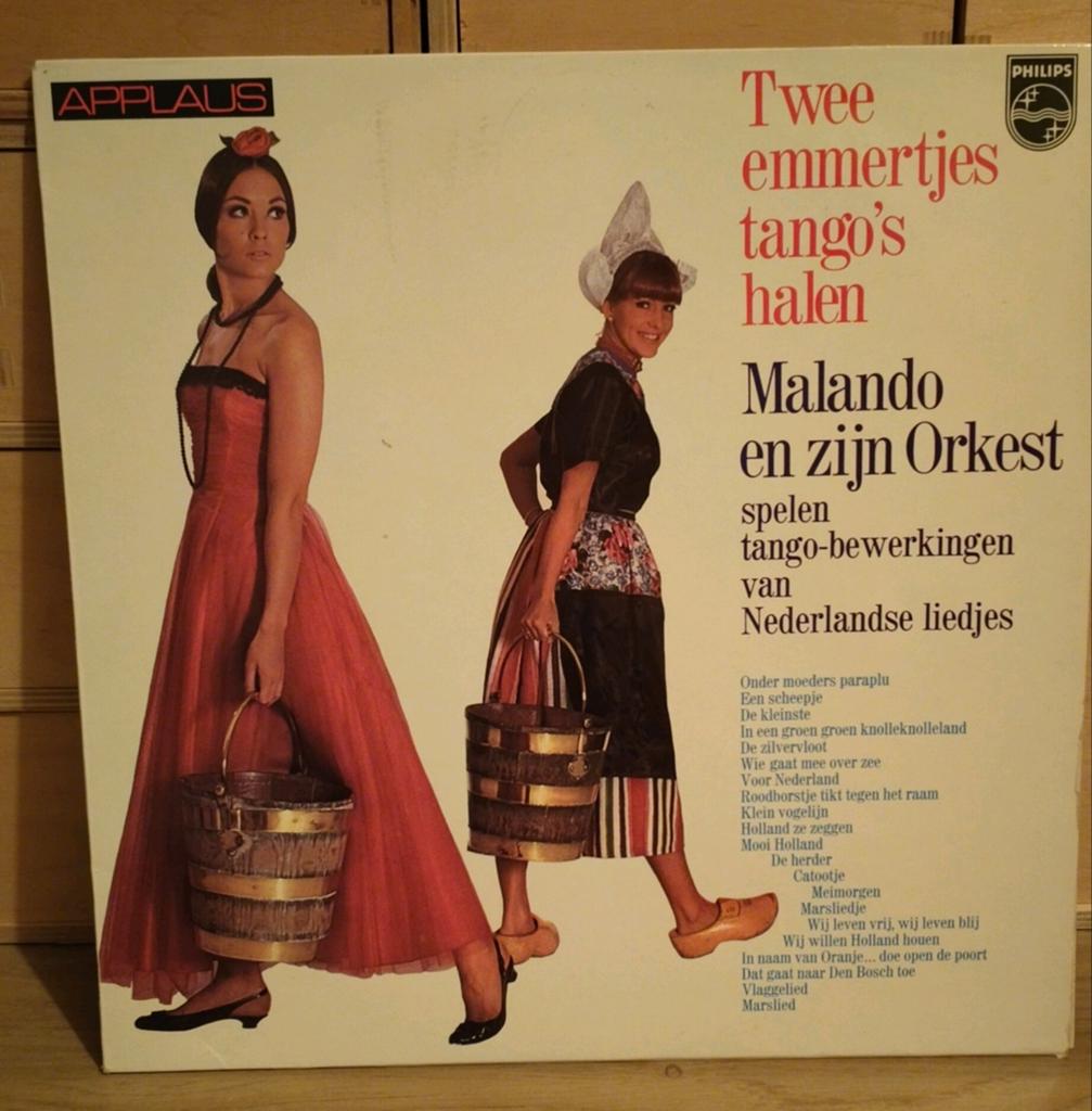 TWEE EMMERTJES TANGO'S HALEN MALANDO EN ZIJN ORKEST*PHILIPS, Verzenden, Zo goed als nieuw, 12 inch