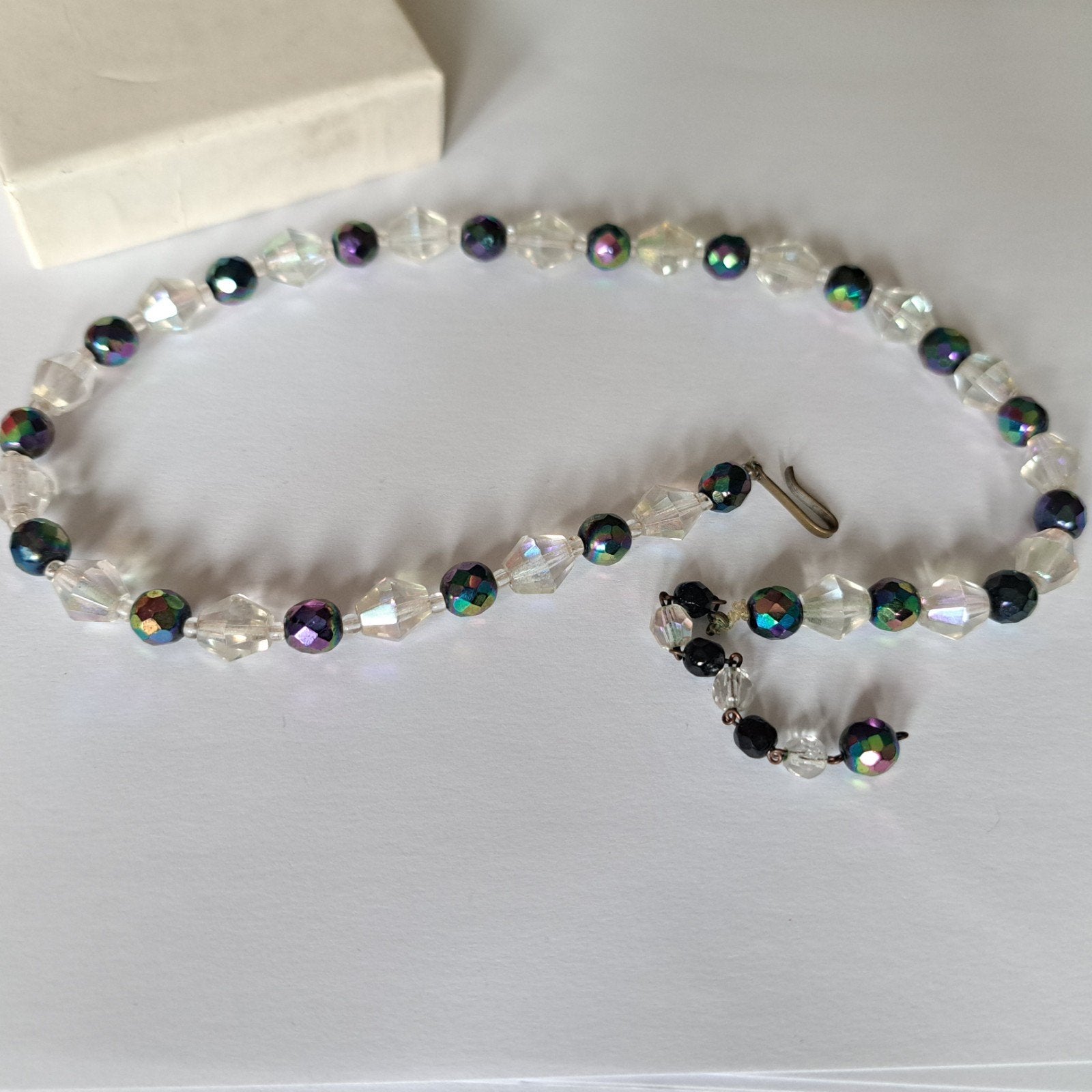 Antieke ketting geslepen kralen, Sieraden, Tassen en Uiterlijk, Verzenden, Overige materialen, Ketting