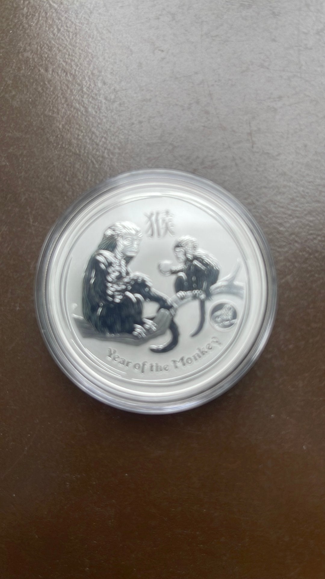 Lunar 2- Year of the Monkey-PRIVY LEEUW 2016/1OZ, Ophalen of Verzenden, Zilver