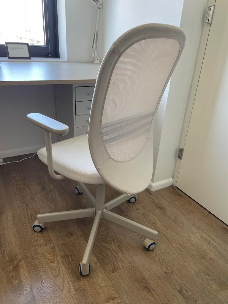 IKEA Flintan Bureaustoel - Beige/Wit, Huis en Inrichting, Bureaustoelen, Ophalen, Beige, Zo goed als nieuw, Bureaustoel
