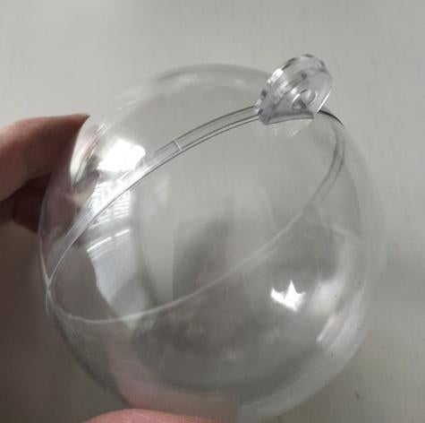 Transparante kerstbal zelf te vullen ø10cm 6 stuks cadeau, Diversen, Ophalen of Verzenden, Nieuw