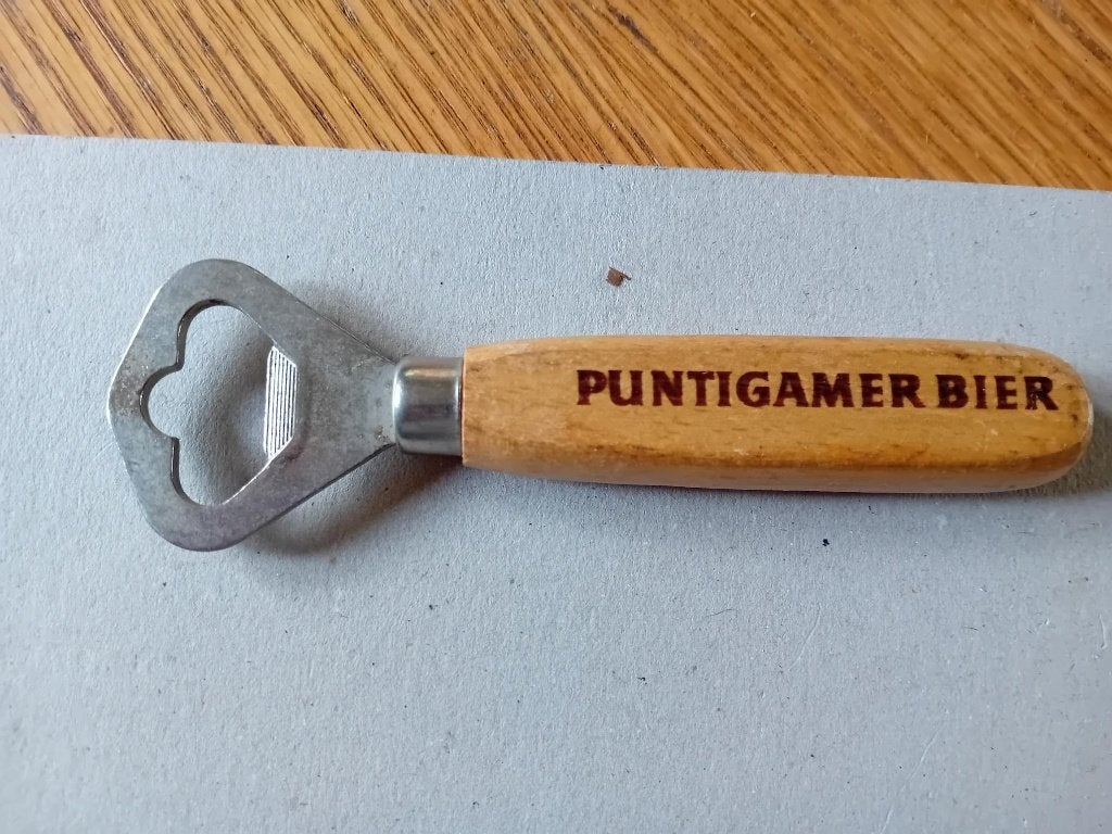 Bieropener Puntigamer Bier uit Graz Oostenrijk, Ophalen of Verzenden, Gebruikt, Flesopener, Overige merken
