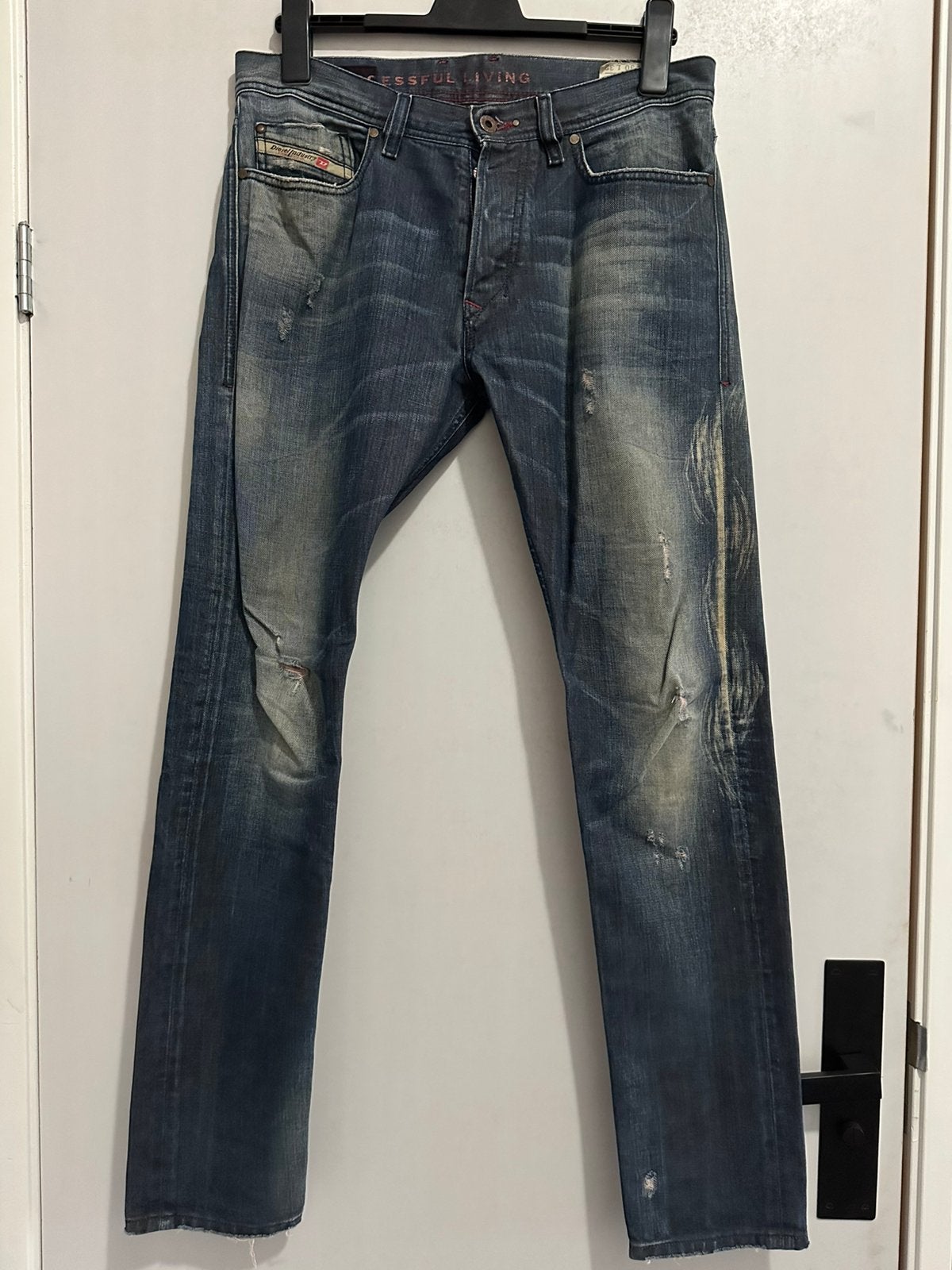 Diesel jeans, Ophalen of Verzenden, Gedragen, Blauw, W32 (confectie 46) of kleiner