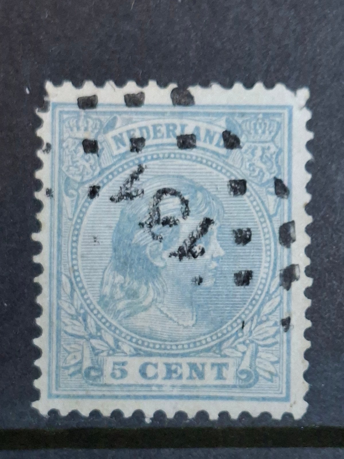Puntstempel zegel nr 131 Zevenbergen nvph nr 35, Postzegels en Munten, Ophalen of Verzenden