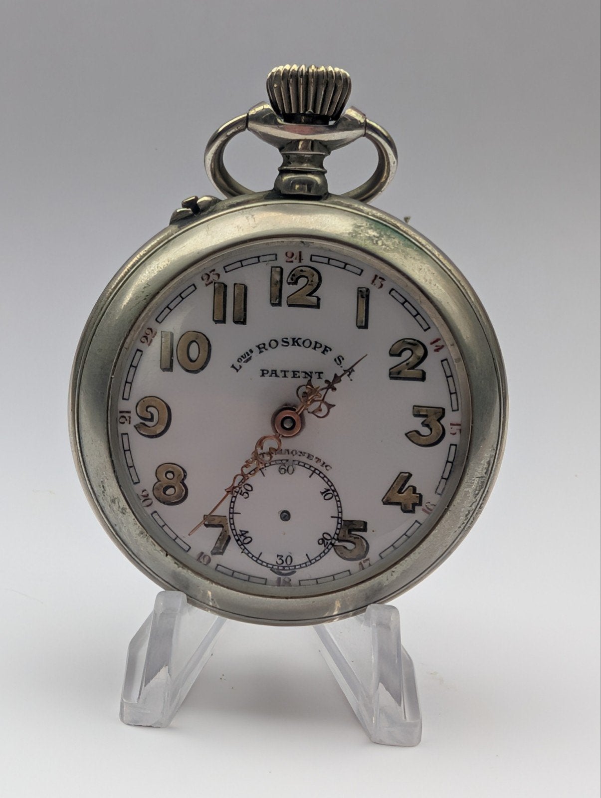 Louis Roskopf Zakhorloge - Zilverkleurig, 1906, Overige merken, Overige materialen, Zakhorloge, 1900 tot 1930