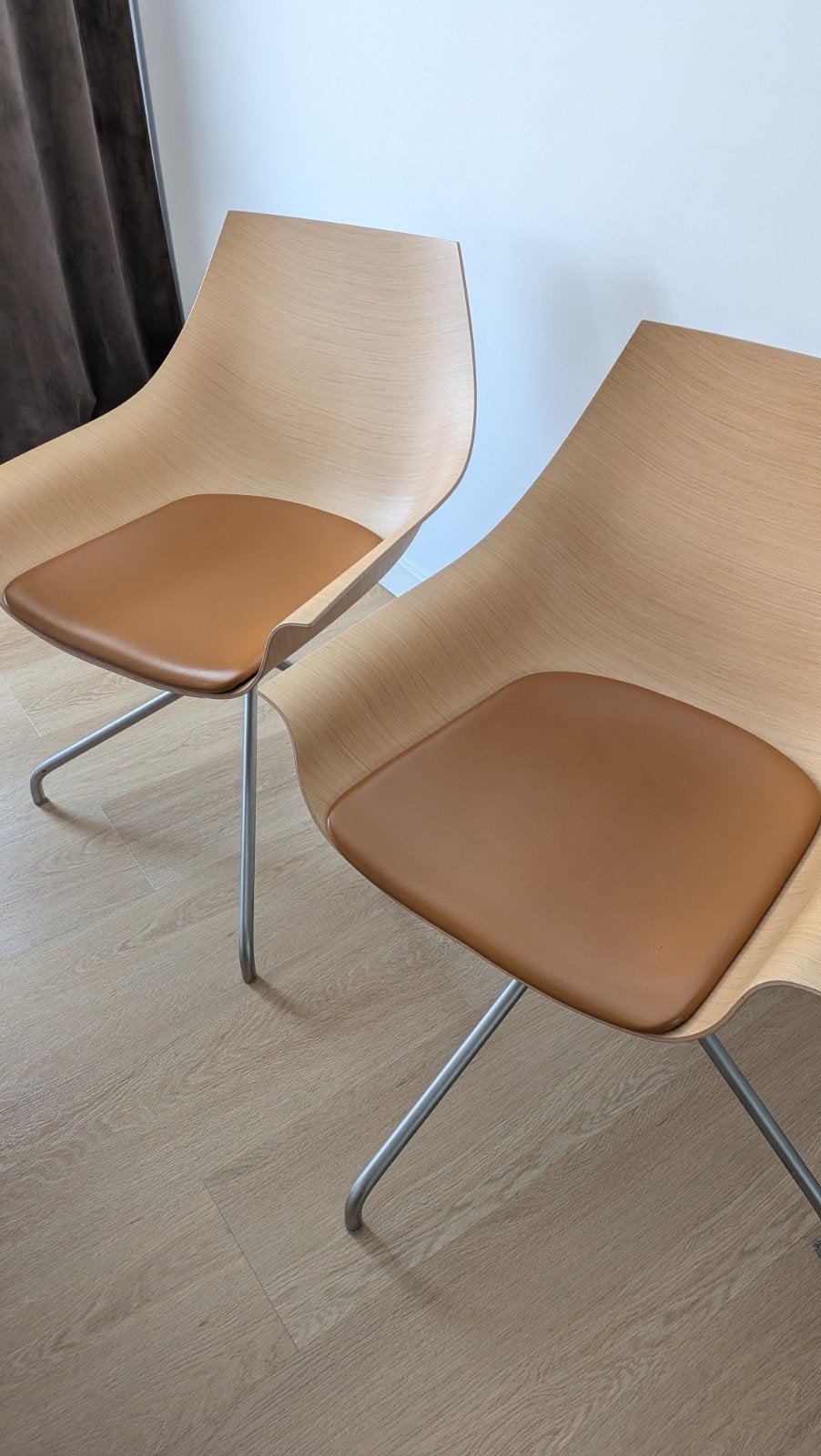 Lapalma Cox draaistoelen, Gebruikt, Minder dan 75 cm, Ophalen of Verzenden, Leer