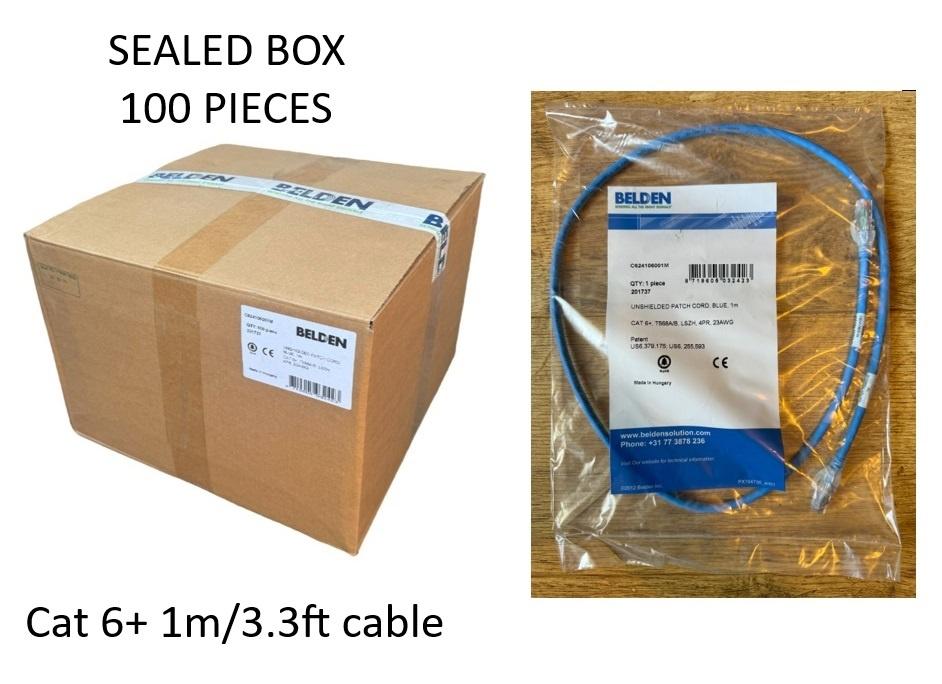 Nieuwe Doos Cat 6+ Internet Kabels 100 Stuks ( Sealed ), Ophalen of Verzenden, Nieuw