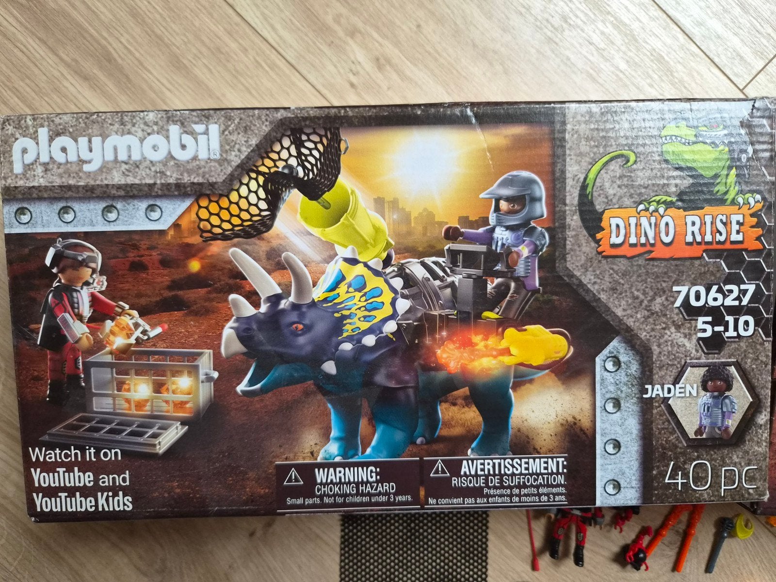 Playmobil Dino Rise Triceratops: Team Jaden 70627, Ophalen of Verzenden, Zo goed als nieuw