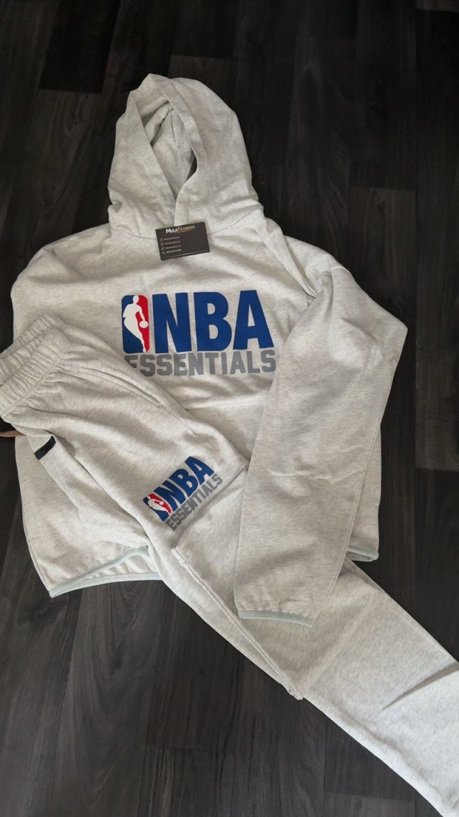 Essentials NBA Grijs Trainingspak - S, M, L, XL (valt groter, Kleding | Dames, Nieuw, Ophalen of Verzenden, Lange mouw, Maat 36 (S)