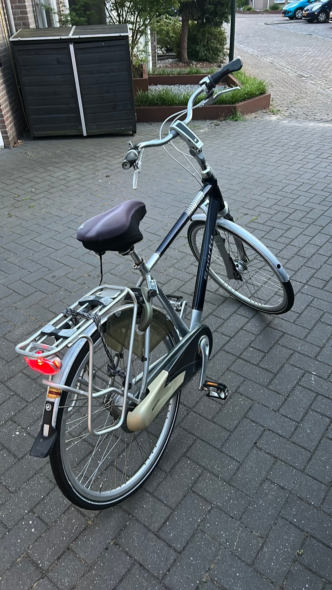 Sparta heren fiets met verlichting, harde banden zonder bel, Sparta, Velgrem, Versnellingen, Ophalen of Verzenden