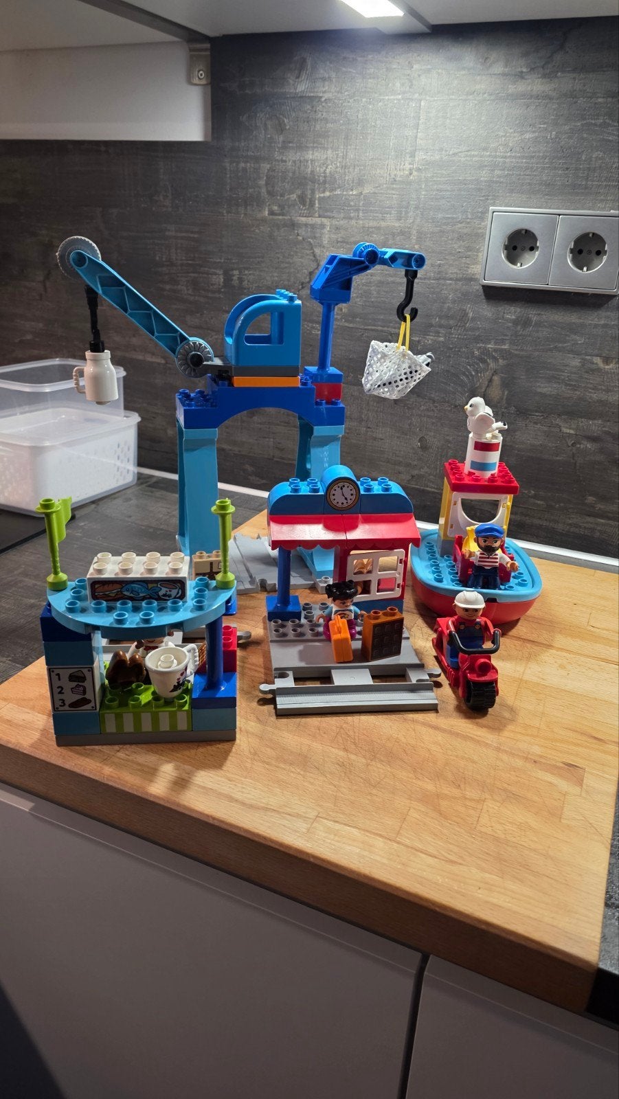 Duplo Treinbaan Compleet: 10874, 10875,10872 met veel rails, Ophalen, Overige thema's, Zo goed als nieuw, Compleet