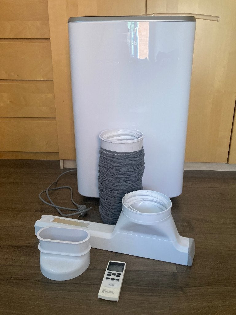 AEG mobiele airco type AXP26U338BW, Witgoed en Apparatuur, Airco's, Ophalen, Minder dan 60 m³, Timer, 3 snelheden of meer