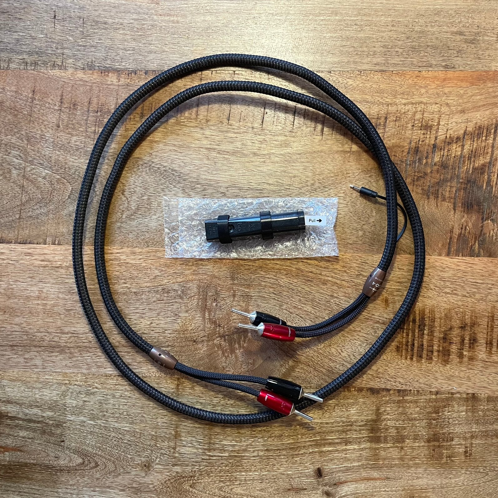 AudioQuest Go 4 mono luidsprekerkabel met nieuw DBS level X, Ophalen of Verzenden, Gebruikt, 2 tot 5 meter, Luidsprekerkabel