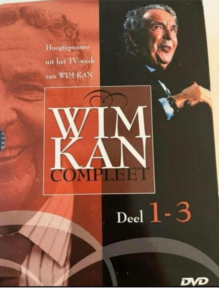 Wim Kan Compleet Deel 1-3 DVD - Hoogtepunten TV-werk, Cd's en Dvd's, Stand-up of Theatershow, Alle leeftijden, Zo goed als nieuw