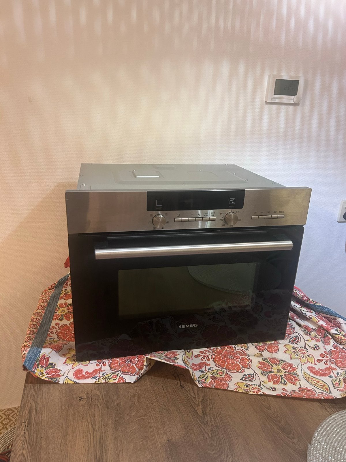 Siemens Inbouw Combi-oven met Magnetronfunctie, 45 tot 50 cm, Gebruikt, Hete lucht, Siemens
