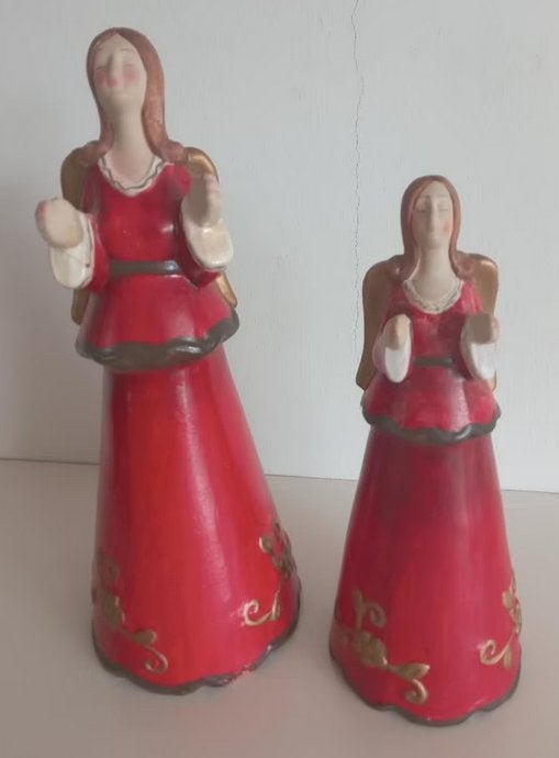 Twee aardewerk engelen, Oosterveldweg 15, 7274 DZ, Gebruikt, Verzenden, Stichting Angel's Choice