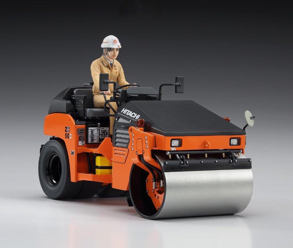 Hasegawa 1:35 ZC50C-5 Hitachi combined roller (wals), Overige merken, 1:32 tot 1:50, Overige typen, Nieuw