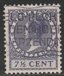 Nederland 1926 179A Wilhelmina 7,5c, Gest, Postzegels en Munten, Postzegels | Nederland, Ophalen of Verzenden, T/m 1940, Gestempeld